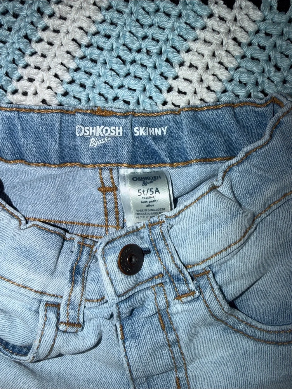 OshKosh B'gosh Light Blue Distressed Skinny Jeans